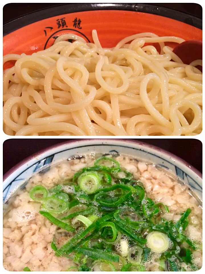 Snapdishの料理写真:つけ麺 鶏和牛（中盛）|masaumeさん