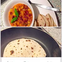 Roti served with beans in spicy sauce|Glad Narayanさん