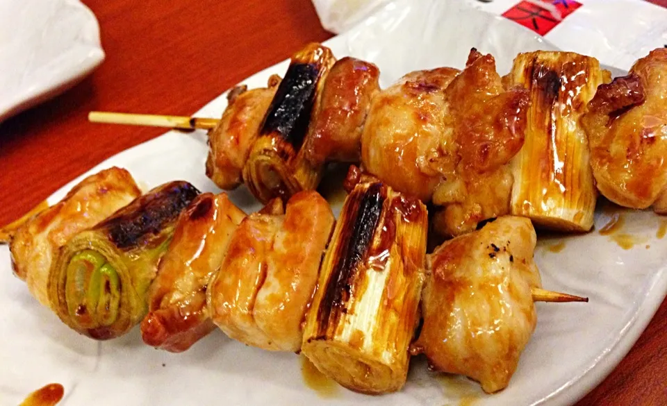 Teriyaki chicken thigh with leeks@Sumire Yakitori, Icon Village, Tanjong Pagar|coxiella24さん