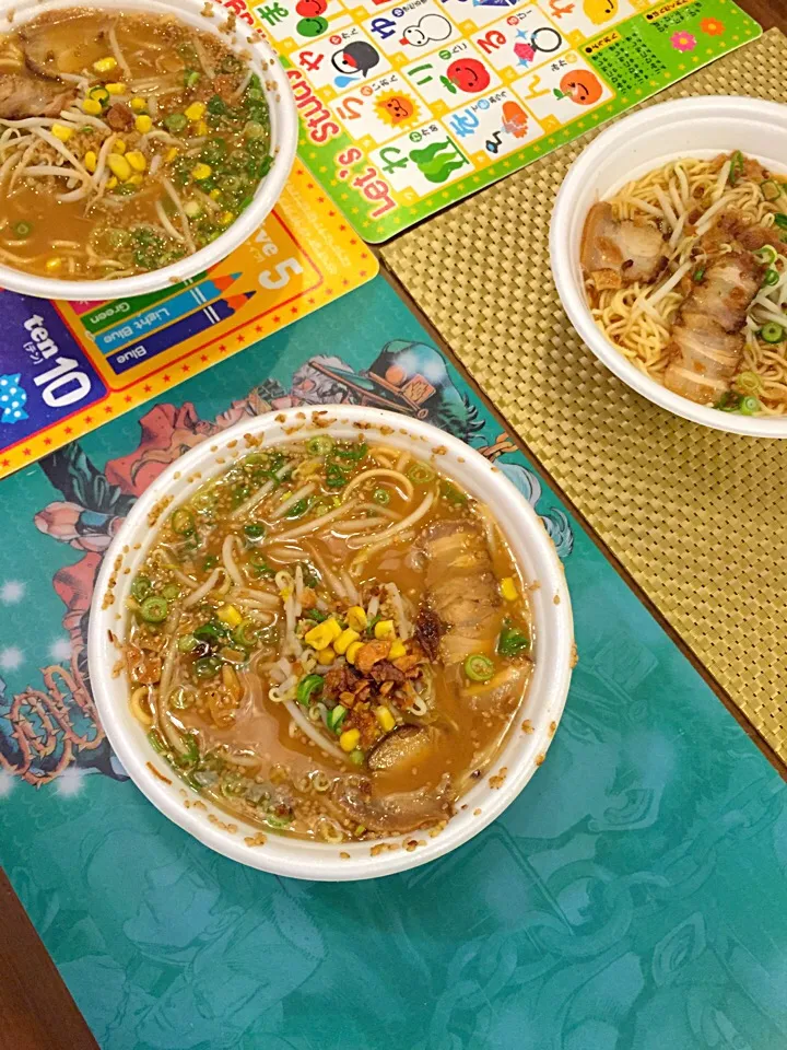 味噌ラーメン×2、あっさり醤油ラーメン|あきらさん