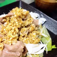 Snapdishの料理写真:豚肉の香味ダレがけ|ちさとさん