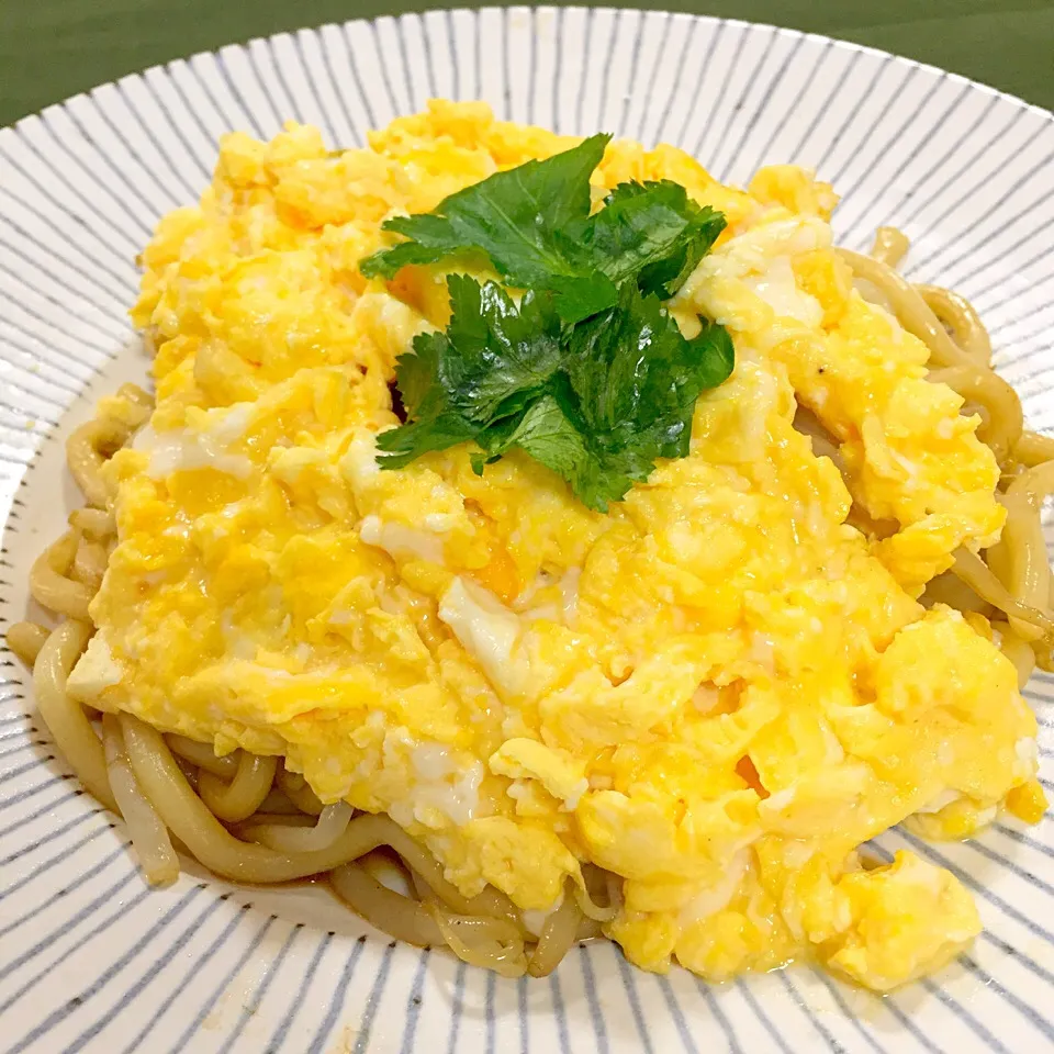 Snapdishの料理写真:オム焼うどん！|アッツさん