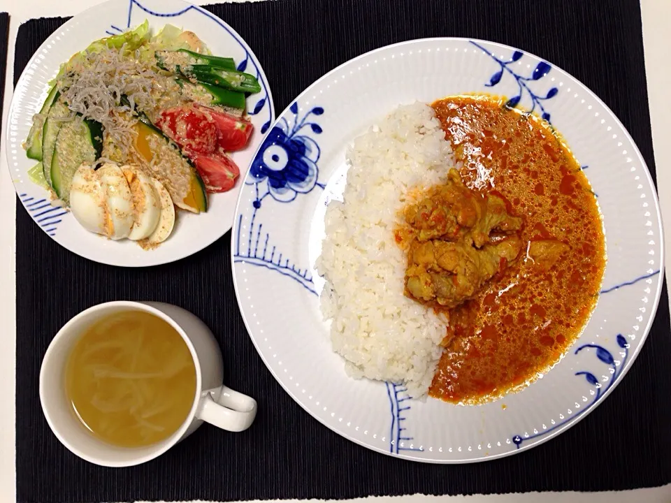 晩御飯、チキンカレー|yumi.さん