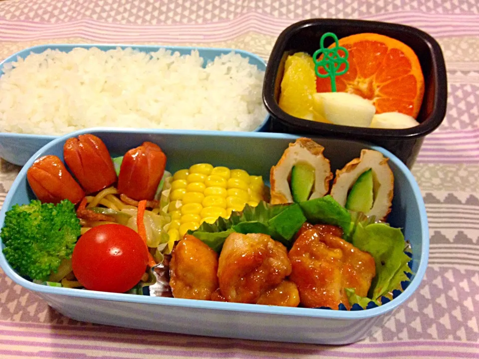 Snapdishの料理写真:小学5男子弁当🍱|チビミミさん