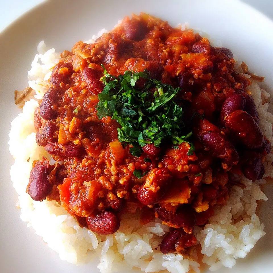 Snapdishの料理写真:キドニービーンズのキーマカレー。|ヘイオークボさん