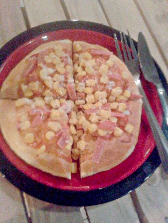 This is Pizza beef and Corn|Gading putra perkasaさん