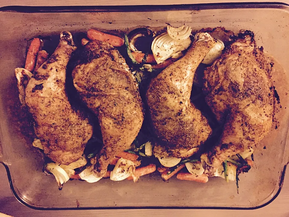 Baked Chicken Legs with Country Vegetables|Anneさん