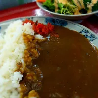 和風カレーライス➕たっぷり野菜サラダ|Nobuyuki  Nishimuraさん