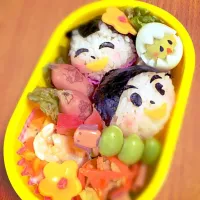 シャケおにぎりチビ弁^_^|Ayumi Shimojiさん