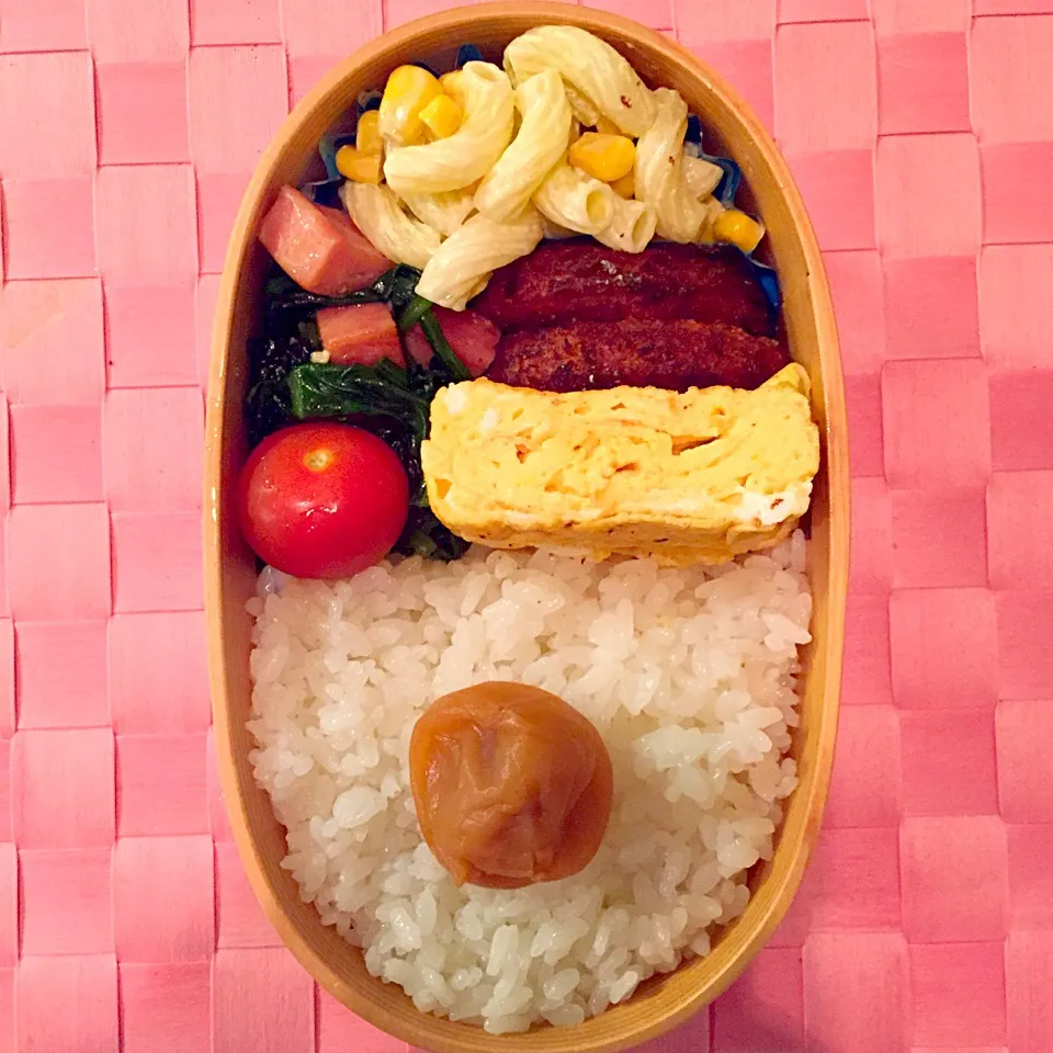 Snapdishの料理写真:マカロニサラダのお弁当♪|あーちゃんさん