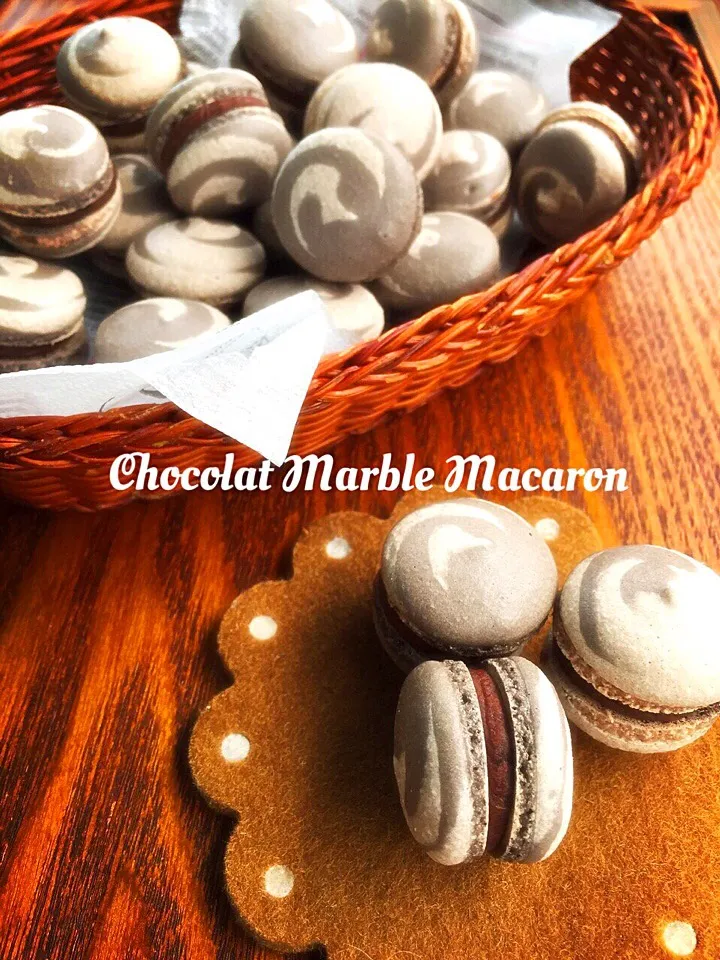 Chocolat Marble Macaron|サクラさん