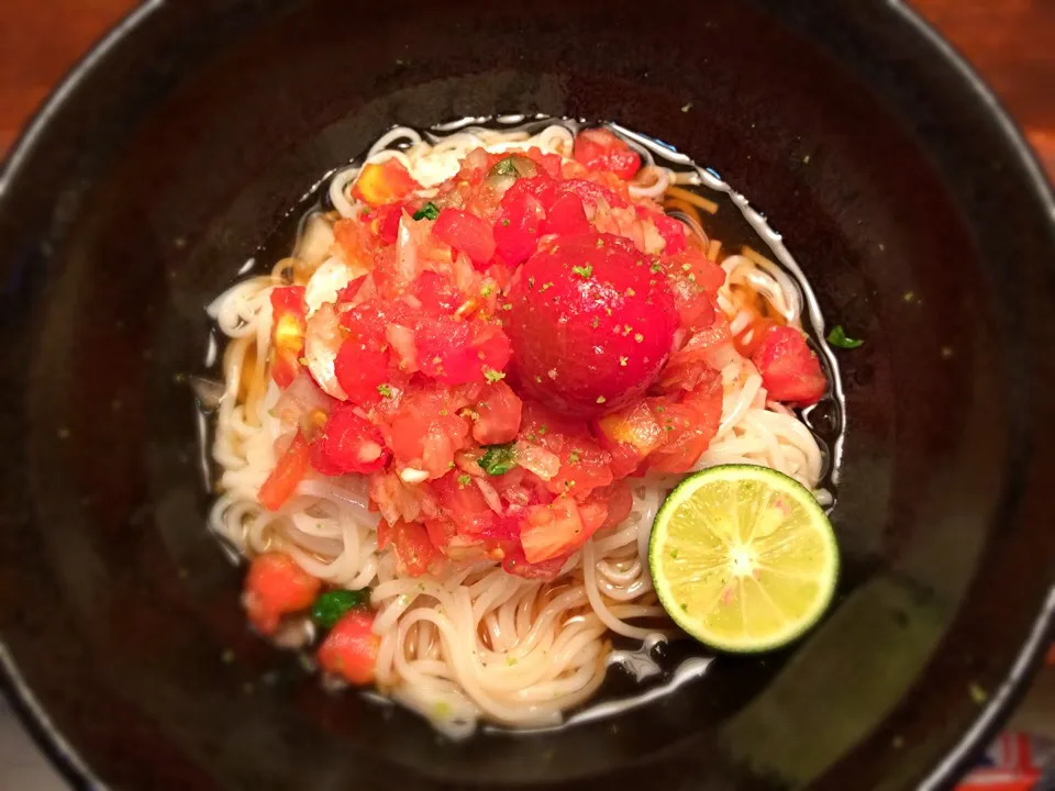 トマトぶっかけ7|半田手延べそうめんの店 阿波や壱兆さん