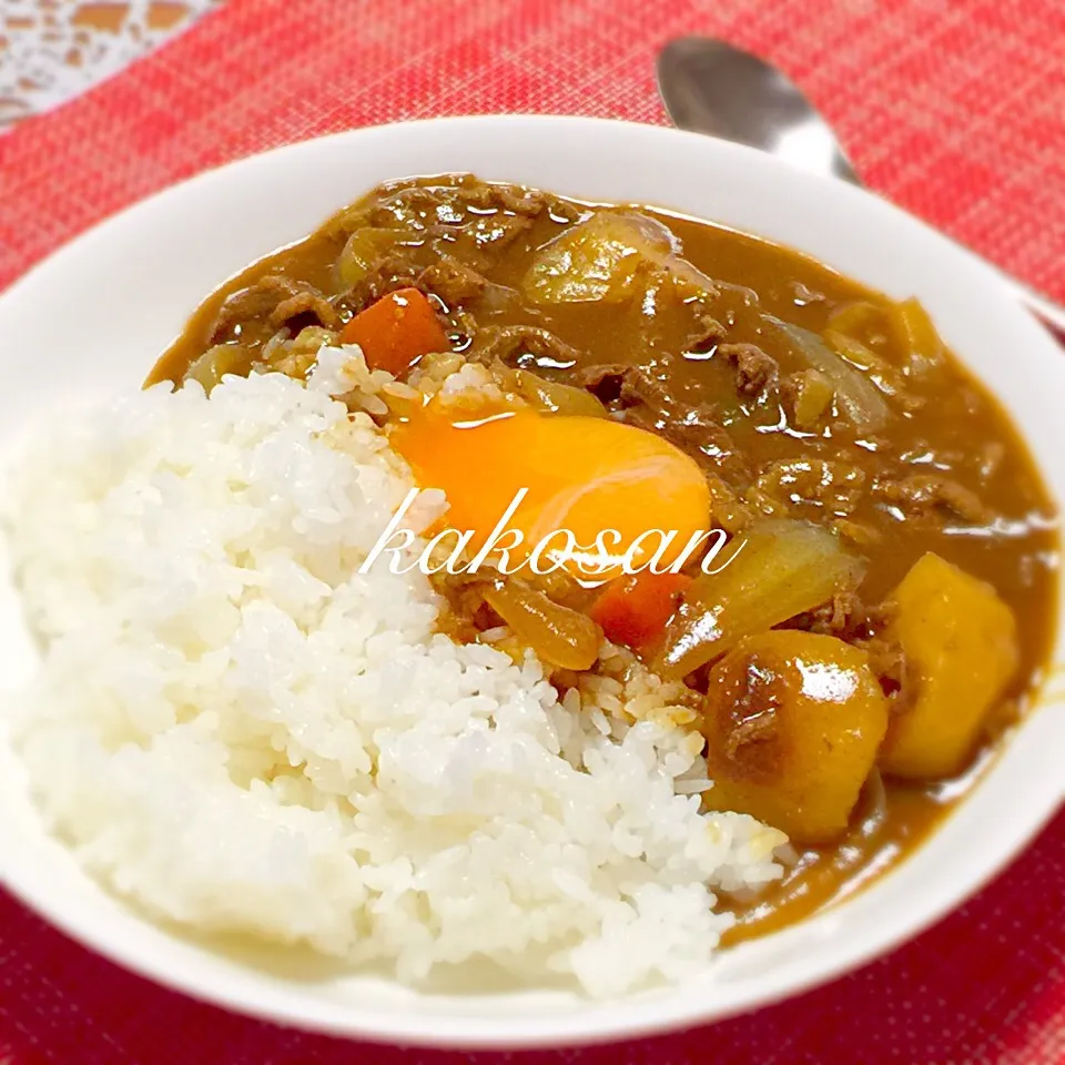 夕食(^^)カレーのみ♪|pinkmamaさん