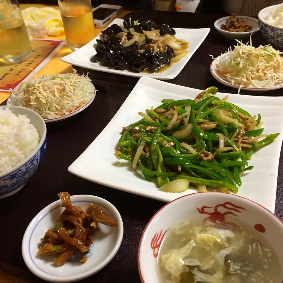 わりと近所の中華屋さん。ビールも飲んだー(o^^o)|しーさん