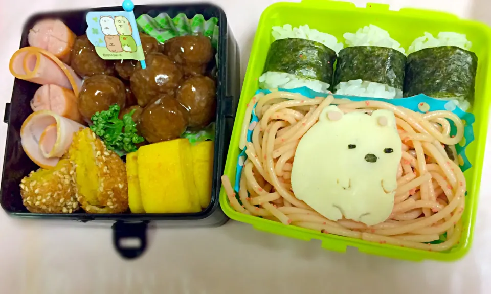 Snapdishの料理写真:すみっこぐらし しろくま弁当|まゆゆさん