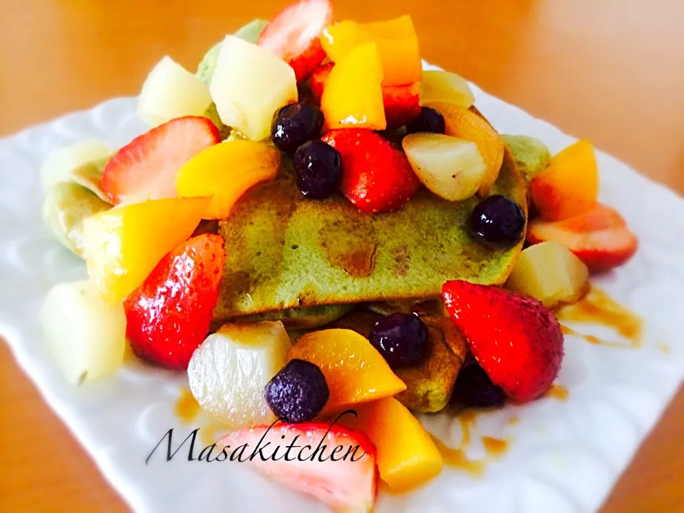 Maccha flavour pancake|Masakiさん