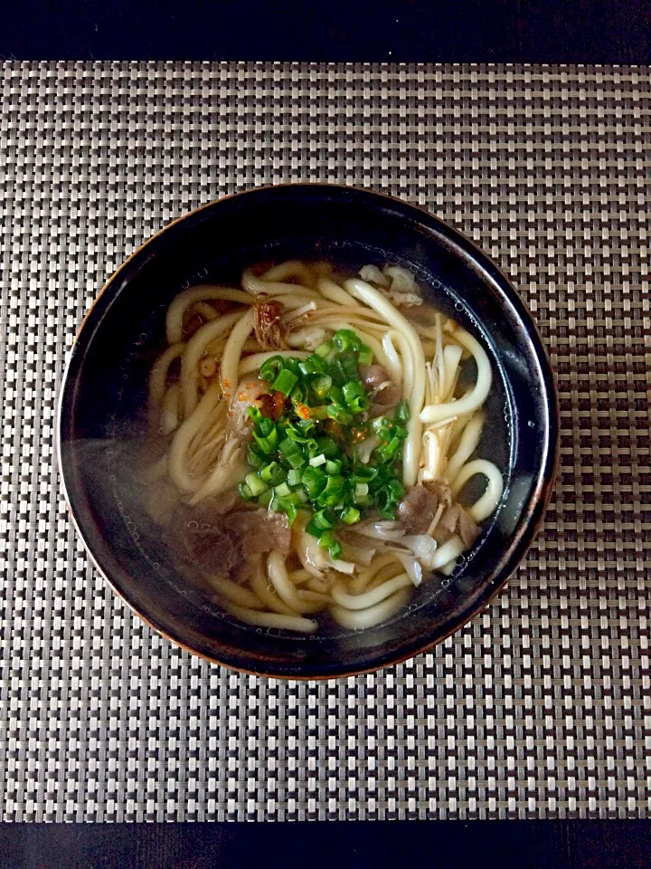 豚肉とキノコうどん|fackyoさん