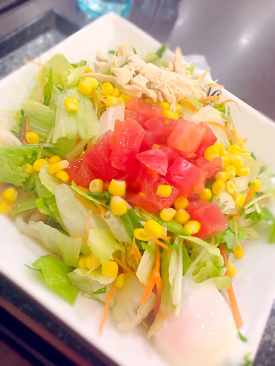 サラダうどん⭐️野菜たっぷり(((o(*ﾟ▽ﾟ*)o)))|くりちさん