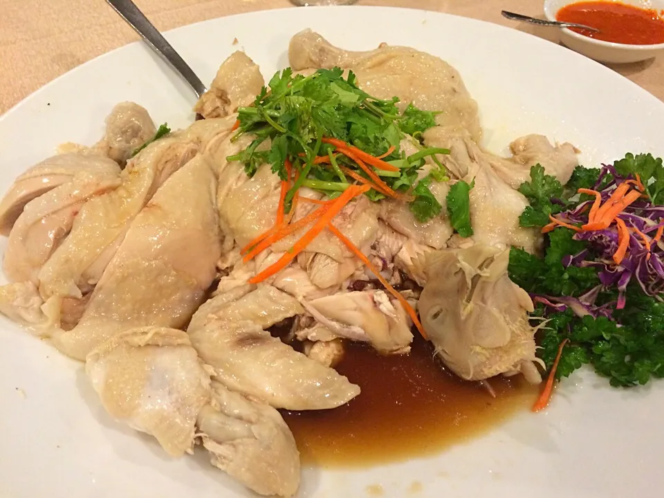 Hainanese poached chicken|Ong Sor Fernさん