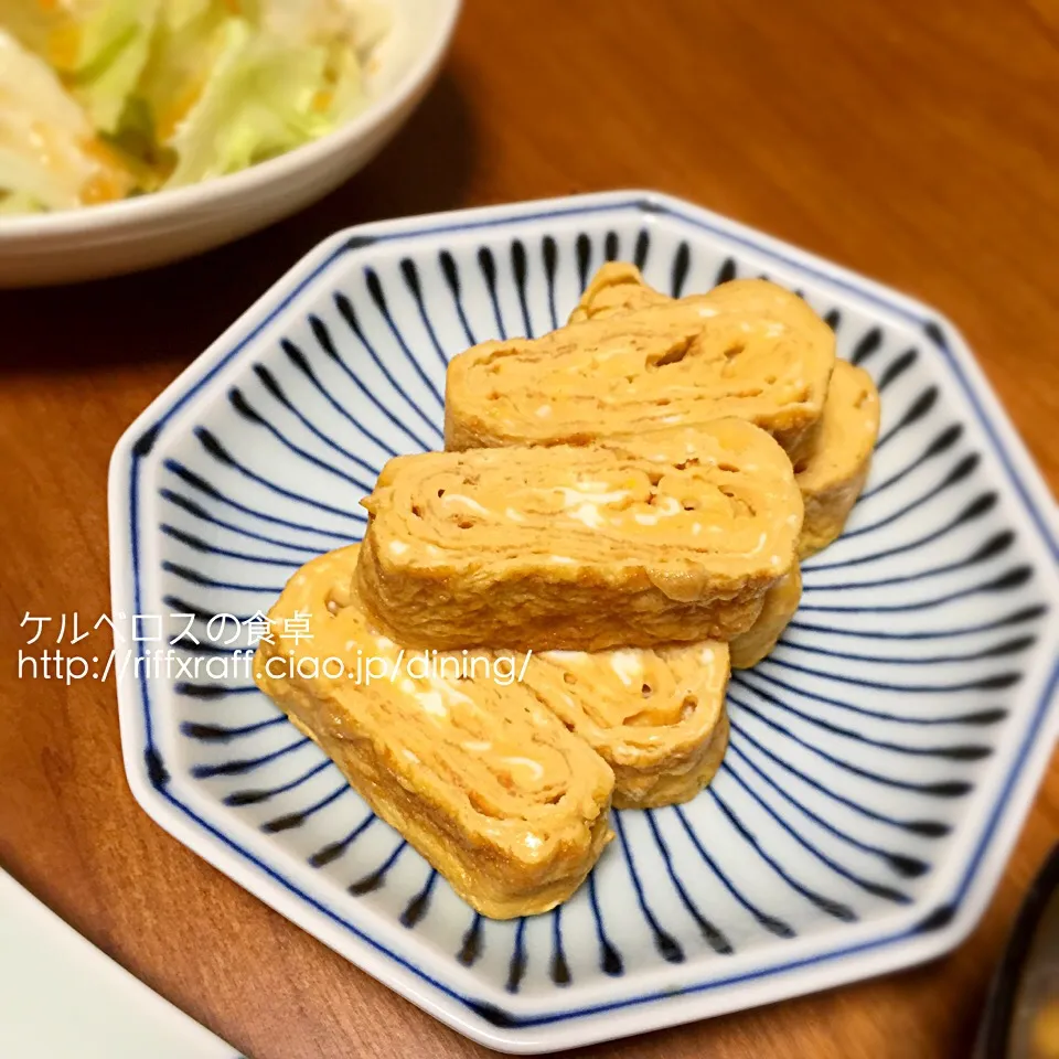 麺つゆで簡単出し巻き卵|門乃ケルコさん