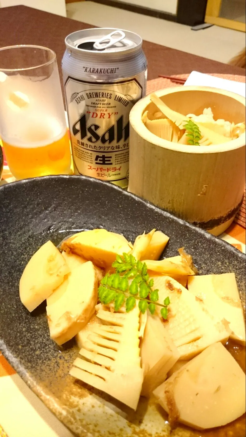 筍土佐煮🍴炊き込みご飯🍚とスーパーD🍺(^-^)v|ナムナムさん