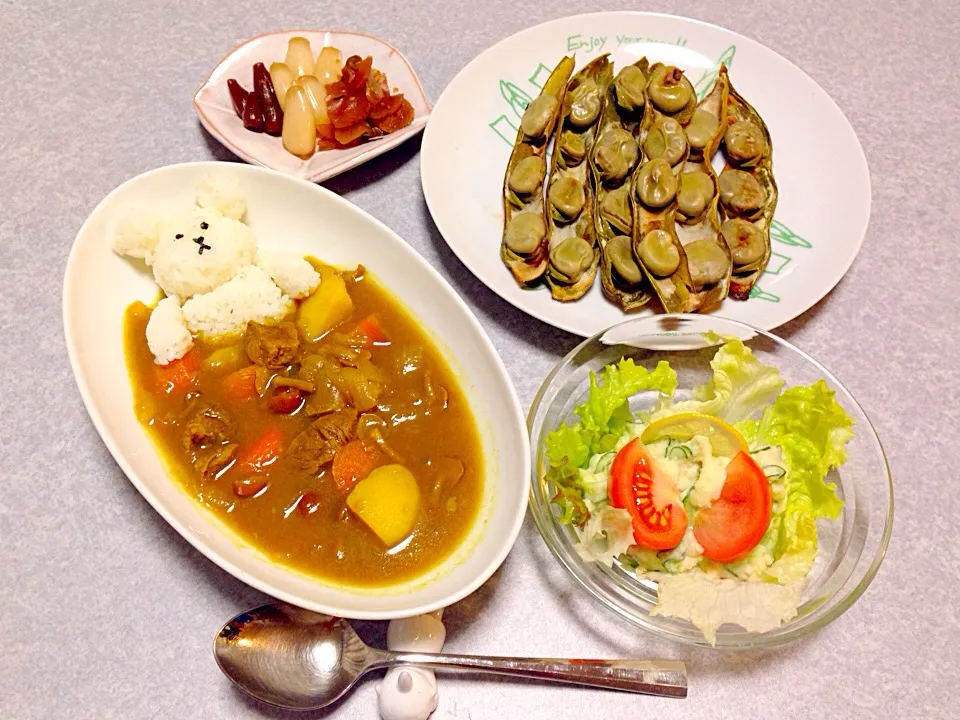 カレーの晩ご飯|Orie Uekiさん