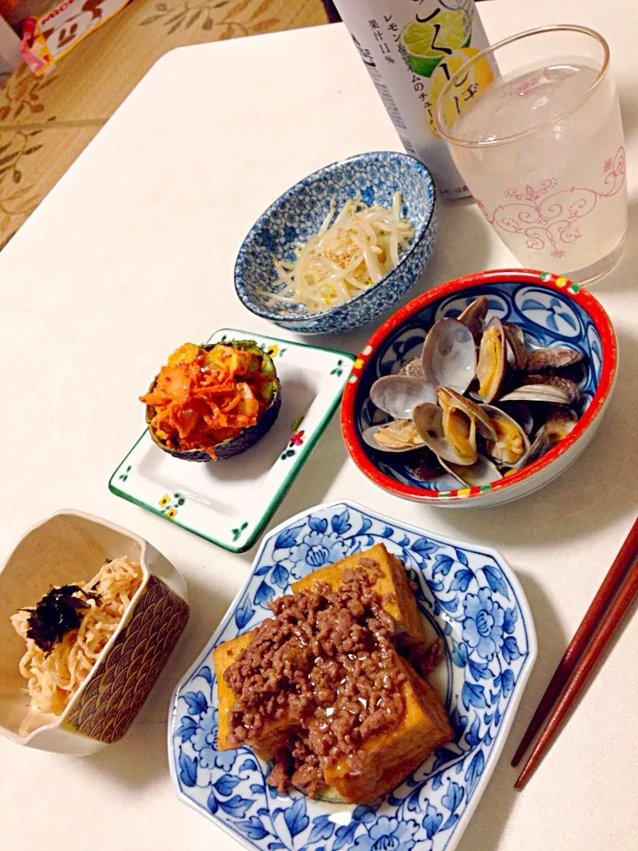 Snapdishの料理写真:飲みセットご飯❤️|さとうななさん