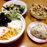 Snapdishの料理写真:うどん とろろ 山芋|まなみんさん