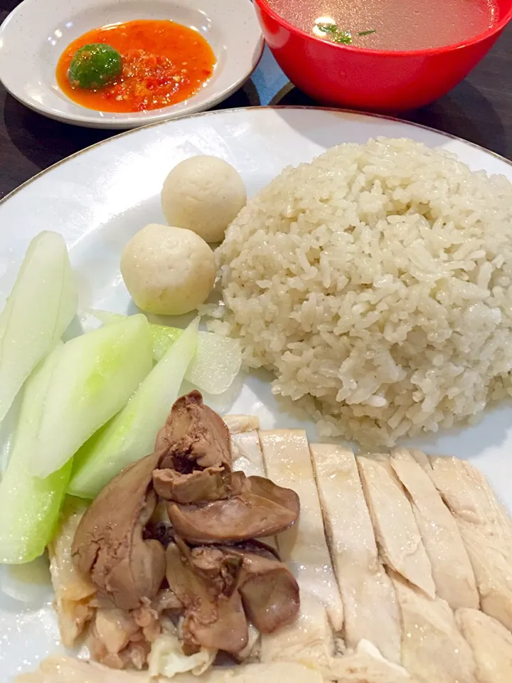 Snapdishの料理写真:Nasi tim ayam|Meliaさん