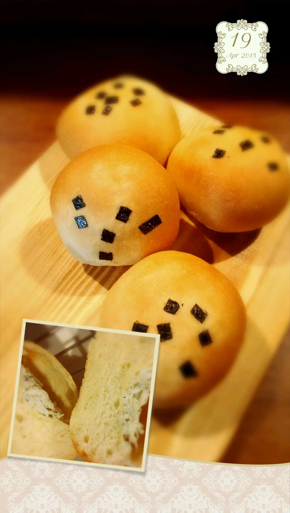 Snapdishの料理写真:えみちのじゃこマヨぱん＼(^o^)／|きみちさん