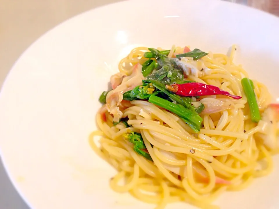 ホッキと菜の花のパスタ|あやさん