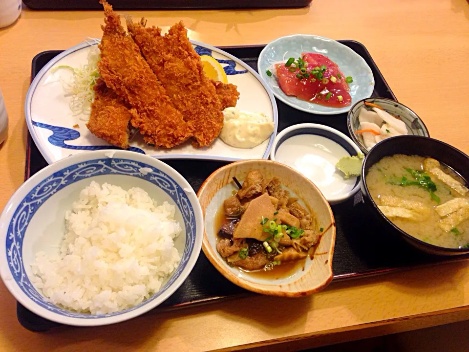 Snapdishの料理写真:鰯フライ定食🐟|マニラ男さん