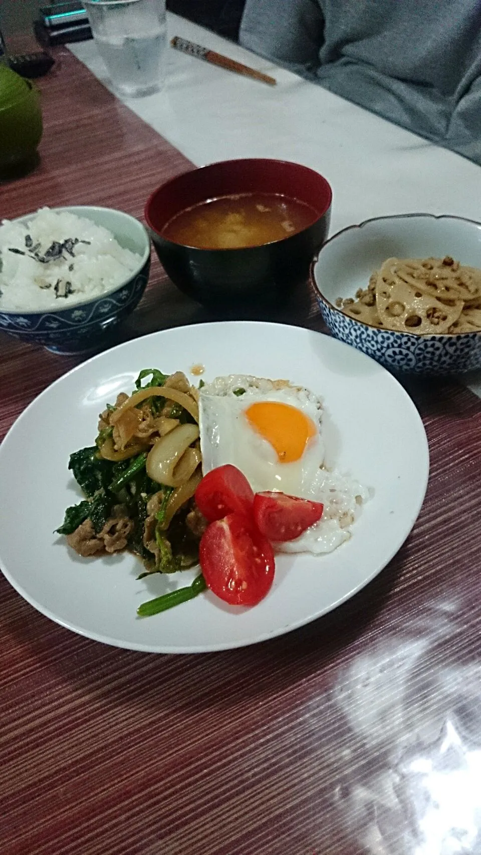 菜花とワサビ菜と豚肉炒め|ち－ママさん