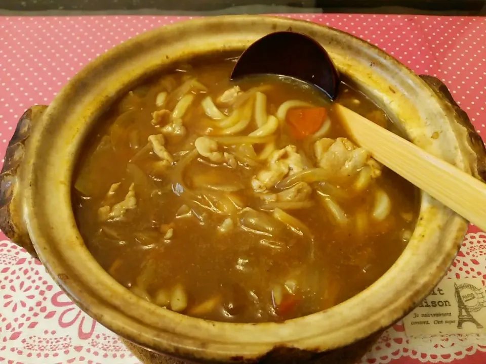 カレーうどん 土鍋で作ると美味い(^^)|kamekameさん