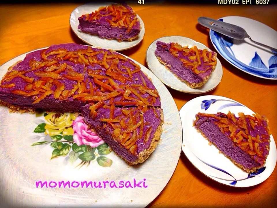 紫芋のチーズケーキ 💜|ももさん