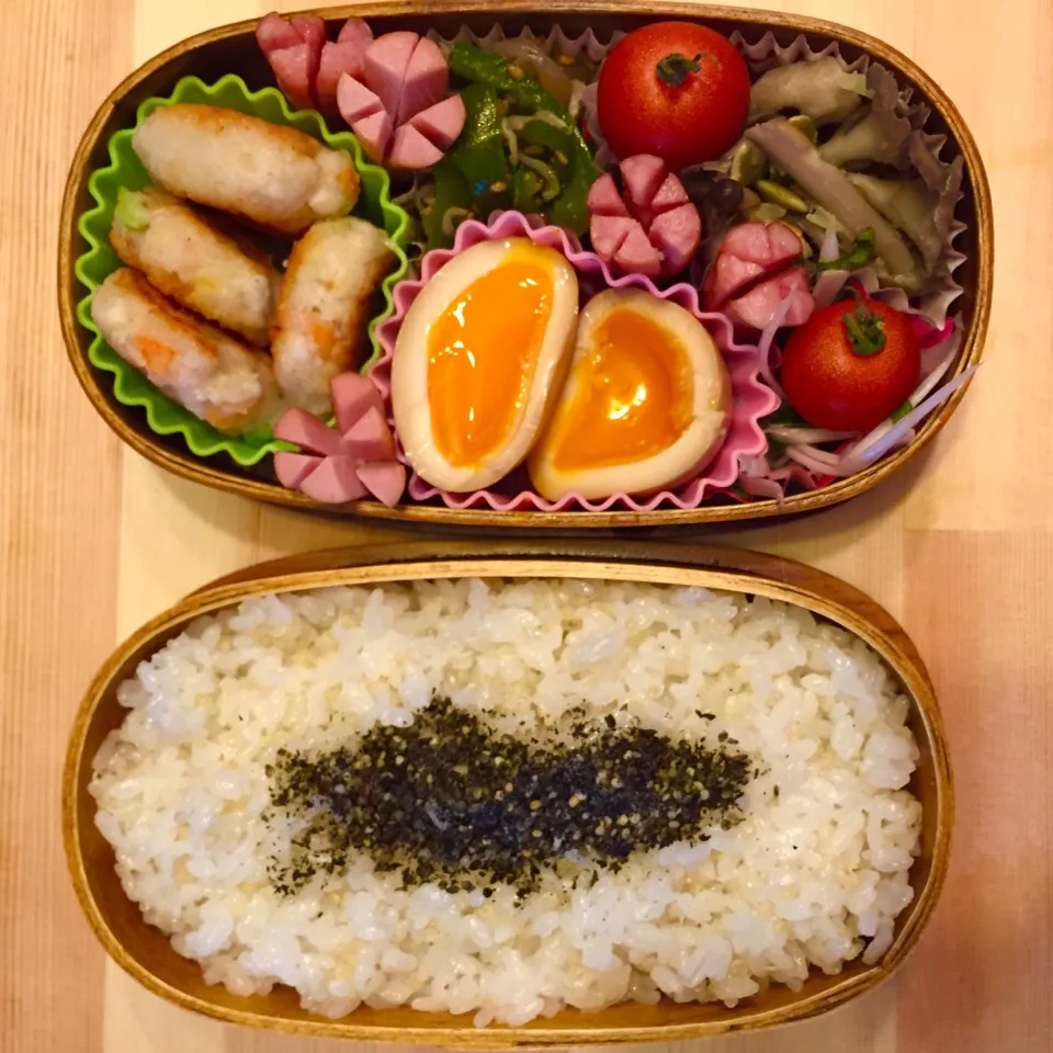 Snapdishの料理写真:月曜日の彼さん弁当|むぎさん