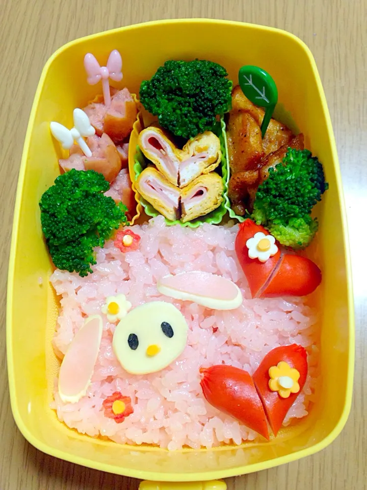 Snapdishの料理写真:マイメロ？弁当|エミさん