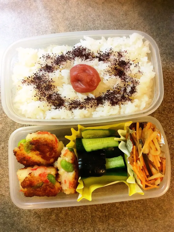 Snapdishの料理写真:ご飯1合弁当 2015.4.20|キラ姫さん