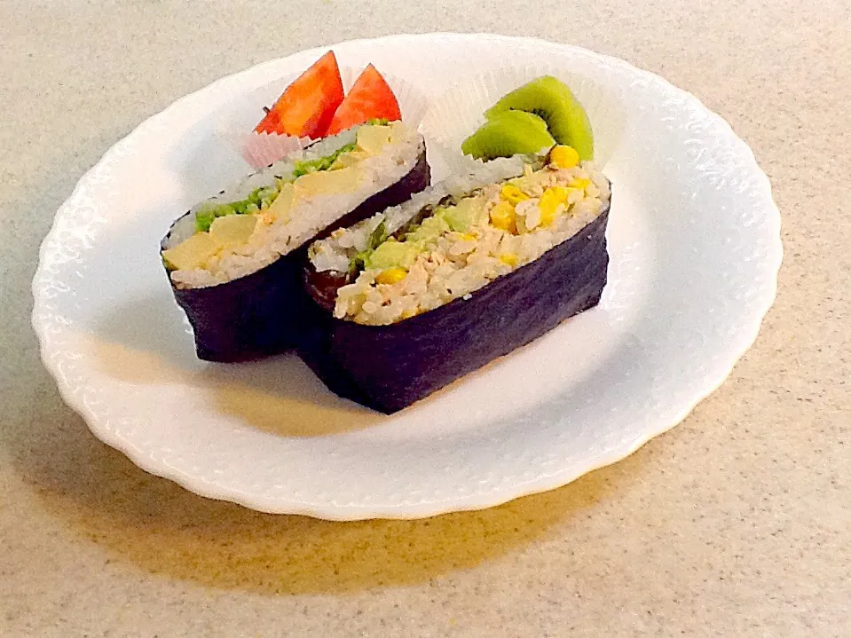 おにぎらずで朝ご飯|てんむすさん