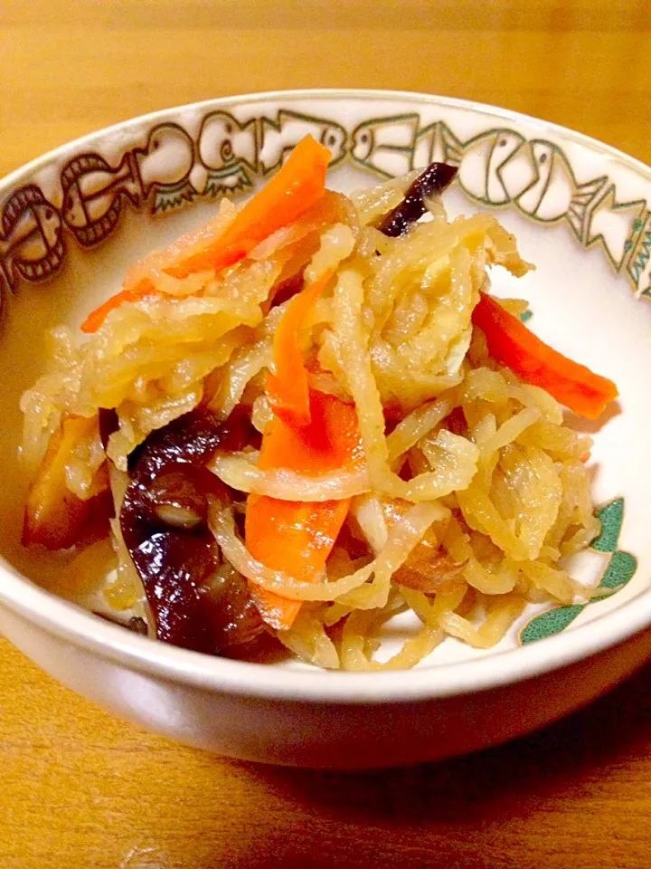 切り干し大根の炒め煮✨シャキシャキ感残して|まいりさん