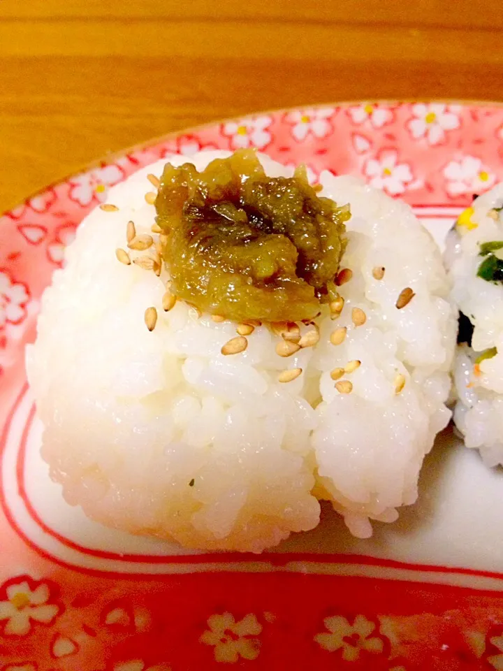 蕗味噌＆飾り丸おむすび🍙手抜き|まいりさん