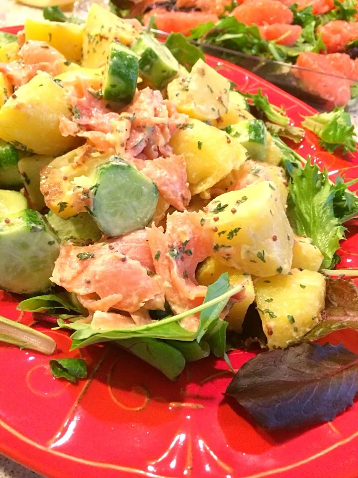 Smokesalmon&Potato&Cucumber Salad|miyaponさん