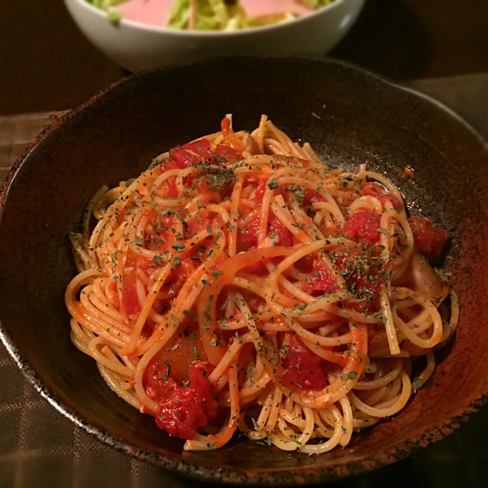 ツナと玉ねぎのトマトパスタ|純さん