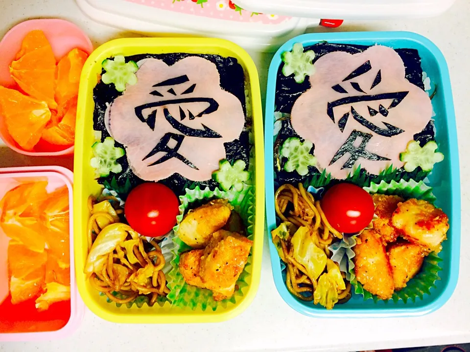 中学生娘2人のお弁当〜♡|ANZ,,さん