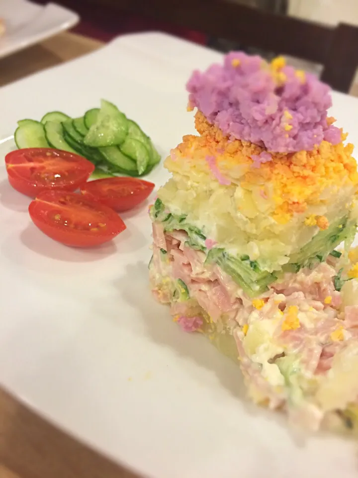 Jorgovan torta;) Lilac Savory Cake;))|aястасияさん