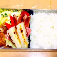 Snapdishの料理写真:照り焼きチキン と パスタサラダ 弁当🍱😋🎵|Regina Camposanoさん