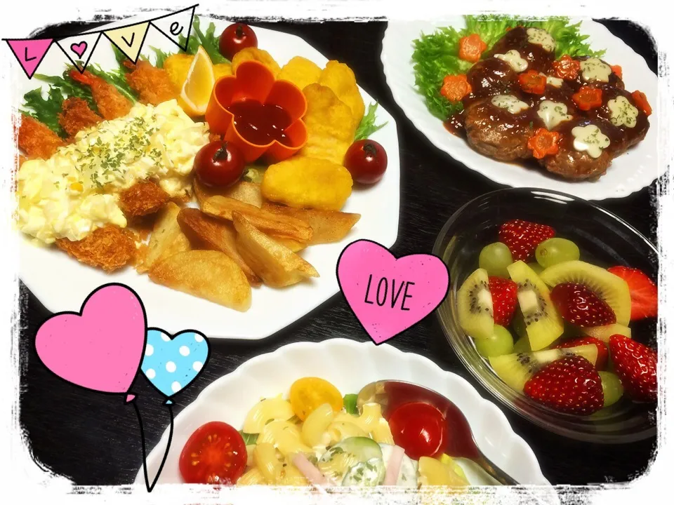 Snapdishの料理写真:5th Ｂirthday menu♡|☃YUKIさん