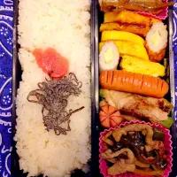 Snapdishの料理写真:高校生男子弁当2015.4.21|ゆっきさん