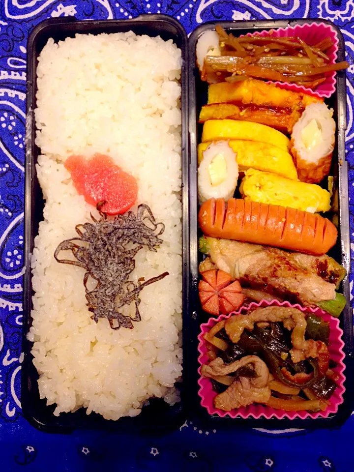 Snapdishの料理写真:高校生男子弁当2015.4.21|ゆっきさん