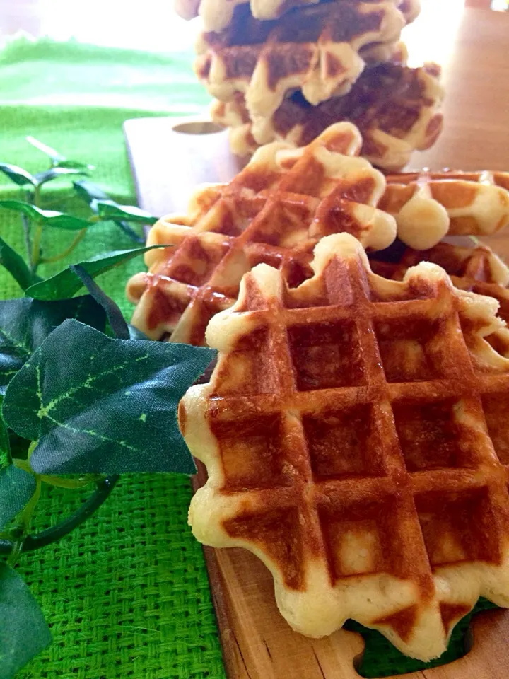 うどんだらさんの料理 belgian waffle
〜プレーン〜甘さひかえめ|nononkoさん